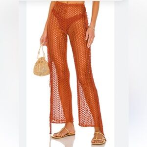 Camila Coelho from Revolve Kira pants in Rust size XS